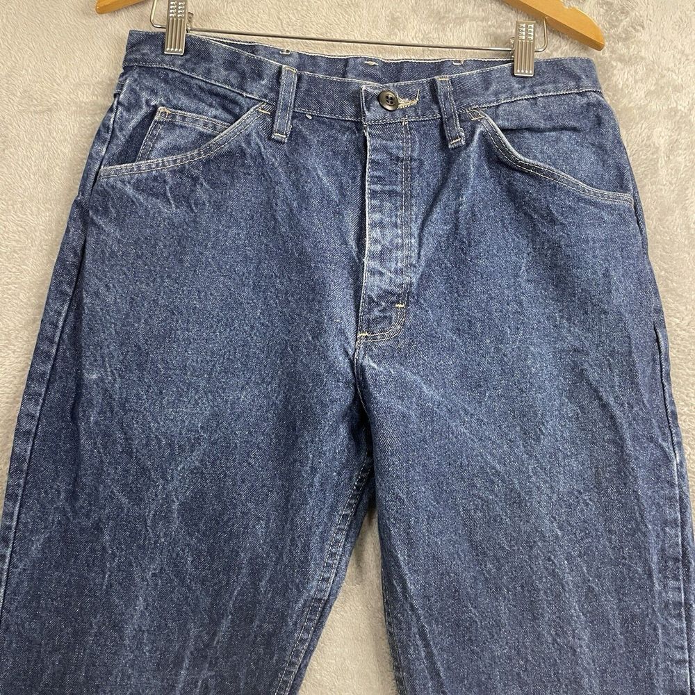 BULWARK FR Blue Denim Fire Flame‎ Resistant Work Pants Jeans Mens 32-33